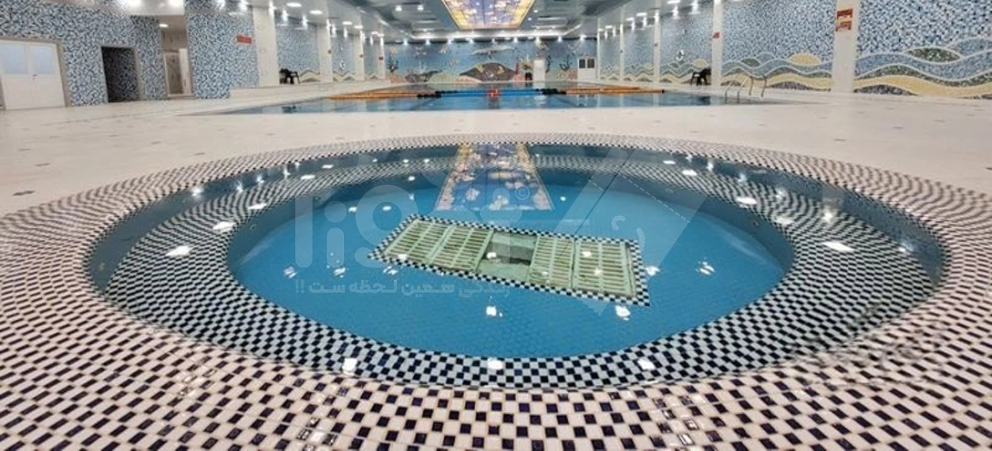 حوضچه آب گرم استخر یاس نبی قم